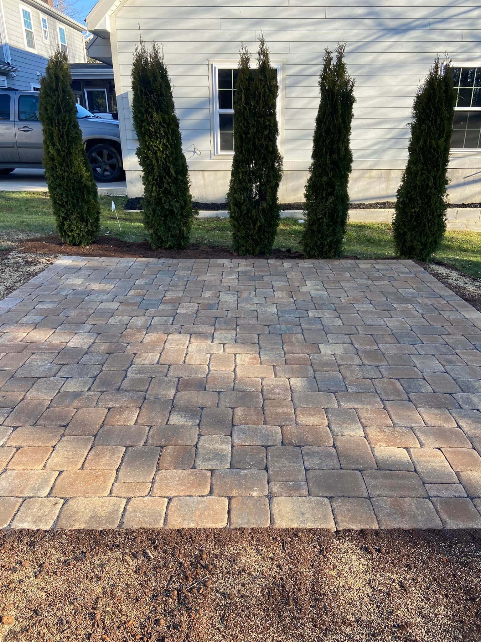 Paver Patio and Privacy Trees – Outdoor Living Tip of the Day