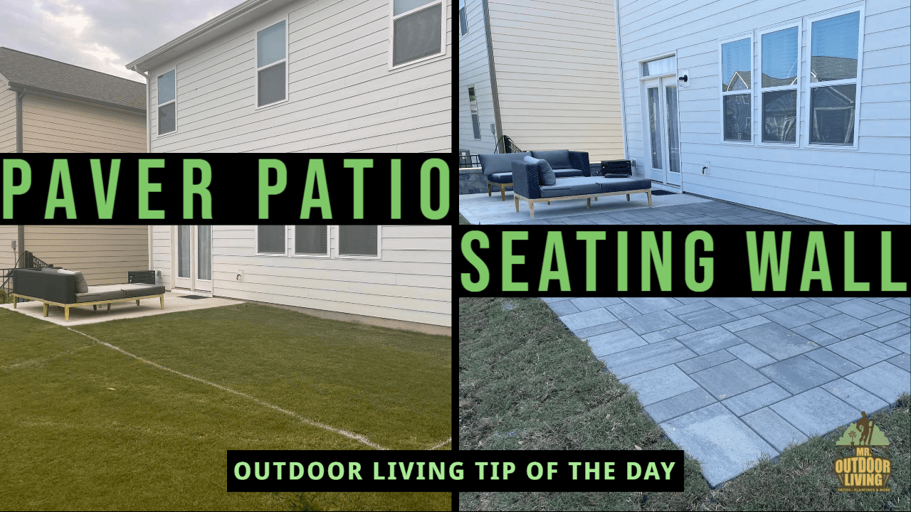 Paver Patio Expansion and Seating Wall – Outdoor Living Tip of the Day