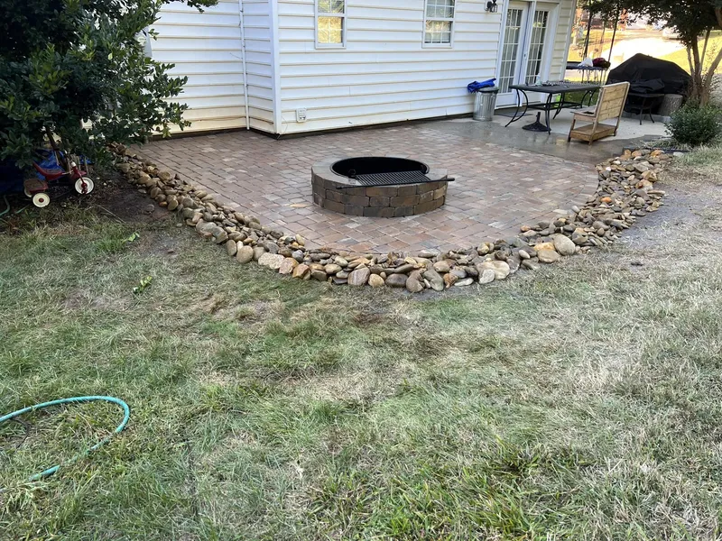Paver Patio, Fire Pit and River Rock – Outdoor Living Tip of the Day