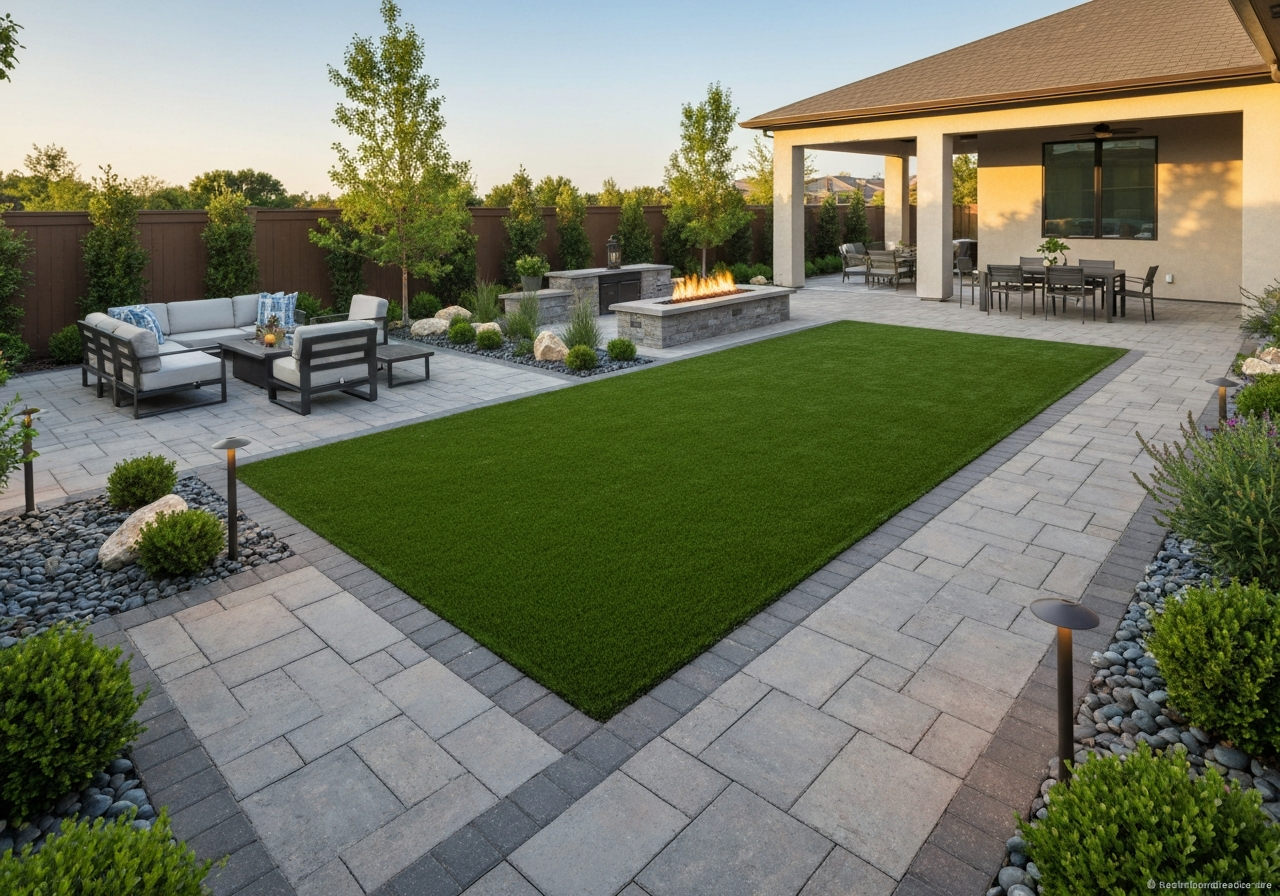 Unlock Outdoor Perfection: Design a Backyard with Artificial Turf and Pavers with Mr. Outdoor Living